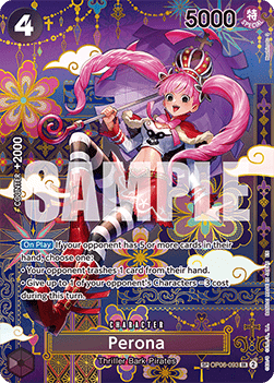 Perona (OP06-093) - The Azure Sea's Seven (Special Rare) [OP14-OP06-093] - Cards Beyond