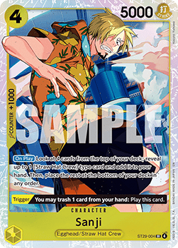 Sanji (ST29-004) (V.1) - Starter Deck: Egghead (Super Rare) [ST29-004] - Cards Beyond