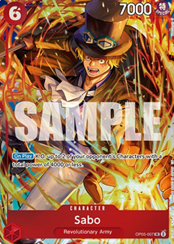 Sabo (OP05-007) - Unnumbered Promos (Super Rare) [UP-OP05-007] - Cards Beyond
