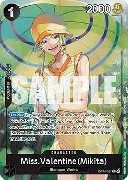 Miss.Valentine(Mikita) (OP14-087) (V.1) - Unnumbered Promos (Rare) [UP-OP14-087] - Cards Beyond