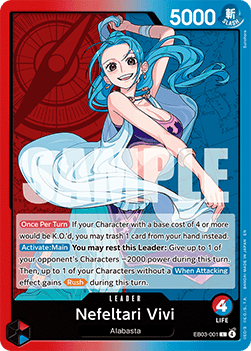 Nefeltari Vivi (EB03-001) (V.1) - Heroines Edition (Leader) [EB03-001] - Cards Beyond
