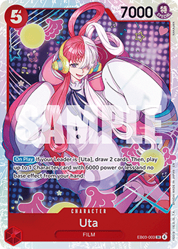 Uta (EB03-003) (V.1) - Heroines Edition (Super Rare) [EB03-003] - Cards Beyond