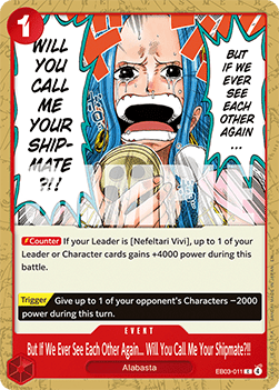 But If We Ever See Each Other Again... Will You Call Me Your Shipmate?!! (EB03-011) (V.1) - Heroines Edition (Common) [EB03-011] - Cards Beyond
