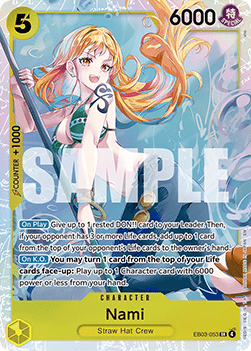 Nami (EB03-053) (V.1) - Heroines Edition (Super Rare) [EB03-053] - Cards Beyond