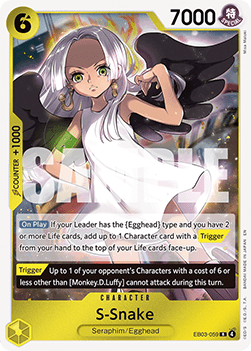 S-Snake (EB03-059) (V.1) - Heroines Edition (Rare) [EB03-059] - Cards Beyond