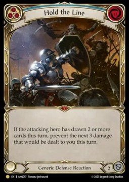 Hold the Line (Regular) - Compendium of Rathe - Antiquity Pack (Majestic) [ANQ-017] - Cards Beyond