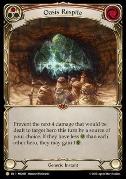 Oasis Respite (Red) (Regular) - Compendium of Rathe - Antiquity Pack (Common) [ANQ-035] - Cards Beyond