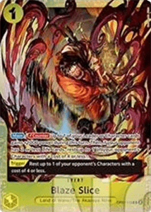 Blaze Slice (OP07-116) (V.1) - Unnumbered Promos (Rare) [UP-OP07-116] - Cards Beyond