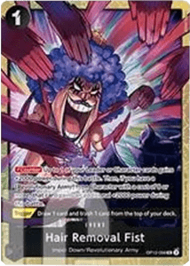 Hair Removal Fist (OP12-098) (V.1) - Unnumbered Promos (Uncommon) [UP-OP12-098] - Cards Beyond