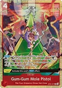 Gum-Gum Mole Pistol (ST21-017) (V.1) - Unnumbered Promos (Common) [UP-ST21-017] - Cards Beyond
