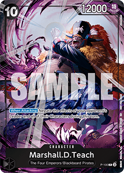 Marshall.D.Teach (P-100) (V.1) - Promos (Promo) [P-100ll] - Cards Beyond