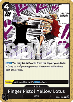 Finger Pistol Yellow Lotus (EB04-049) - Adventure on Kami’s Island (Common) [OP15-EB04-049] - Cards Beyond