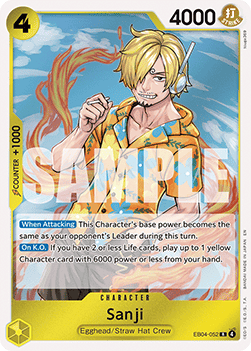 Sanji (EB04-052) (V.1) - Adventure on Kami’s Island (Rare) [OP15-EB04-052] - Cards Beyond