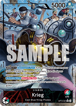 Krieg (OP15-001) (V.2) - Adventure on Kami’s Island (Alternate Art) [OP15-001] - Cards Beyond