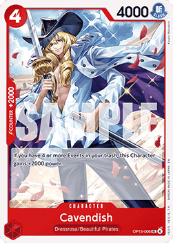 Cavendish (OP15-006) - Adventure on Kami’s Island (Uncommon) [OP15-006] - Cards Beyond