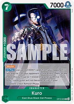 Kuro (OP15-025) (V.1) - Adventure on Kami’s Island (Rare) [OP15-025] - Cards Beyond