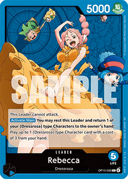Rebecca (OP15-039) (V.1) - Adventure on Kami’s Island (Leader) [OP15-039] - Cards Beyond