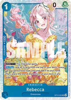 Rebecca (OP15-053) (V.1) - Adventure on Kami’s Island (Super Rare) [OP15-053] - Cards Beyond