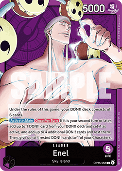 Enel (OP15-058) (V.1) - Adventure on Kami’s Island (Leader) [OP15-058] - Cards Beyond