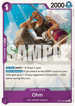 Ohm (OP15-061) (V.1) - Adventure on Kami’s Island (Rare) [OP15-061] - Cards Beyond