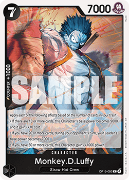 Monkey.D.Luffy (OP15-092) (V.1) - Adventure on Kami’s Island (Rare) [OP15-092] - Cards Beyond