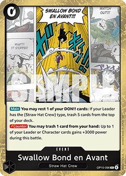 Swallow Bond en Avant (OP15-096) - Adventure on Kami’s Island (Rare) [OP15-096] - Cards Beyond