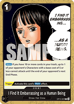 I Find It Embarrassing as a Human Being (OP15-097) - Adventure on Kami’s Island (Common) [OP15-097] - Cards Beyond