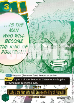 Luffy Is the Man Who Will Become the King of Pirates!!! (OP12-039) - Unnumbered Promos (Rare) [UP-OP12-039] - Cards Beyond