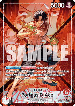 Portgas.D.Ace (OP16-001) (V.2) - The Time of Battle (Alternate Art) [OP16-001] - Cards Beyond
