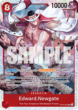 Edward.Newgate (OP16-003) (V.1) - The Time of Battle (Super Rare) [OP16-003] - Cards Beyond
