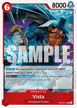 Vista (OP16-011) (V.1) - The Time of Battle (Rare) [OP16-011] - Cards Beyond