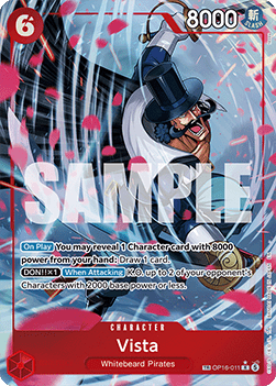 Vista (OP16-011) (V.2) - The Time of Battle (Treasure Rare) [OP16-011] - Cards Beyond