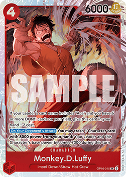 Monkey.D.Luffy (OP16-015) (V.1) - The Time of Battle (Super Rare) [OP16-015] - Cards Beyond
