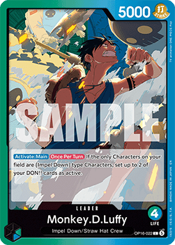 Monkey.D.Luffy (OP16-022) (V.1) - The Time of Battle (Leader) [OP16-022] - Cards Beyond