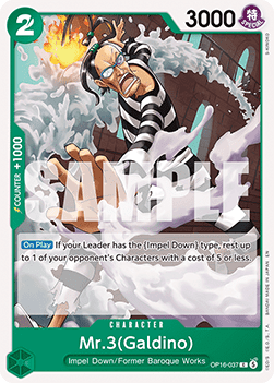 Mr.3(Galdino) (OP16-037) - The Time of Battle (Common) [OP16-037] - Cards Beyond