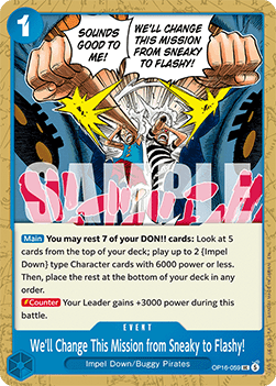 We'll Change This Mission from Sneaky to Flashy! (OP16-059) - The Time of Battle (Uncommon) [OP16-059] - Cards Beyond