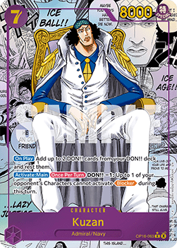 Kuzan (OP16-063) (V.3) - The Time of Battle (Manga Rare) [OP16-063] - Cards Beyond