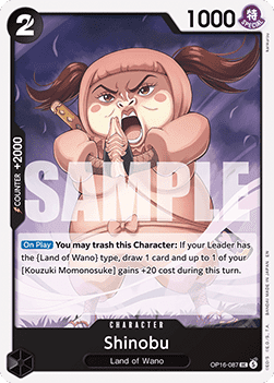 Shinobu (OP16-087) - The Time of Battle (Uncommon) [OP16-087] - Cards Beyond