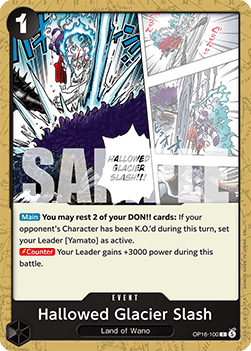 Hallowed Glacier Slash (OP16-100) - The Time of Battle (Common) [OP16-100] - Cards Beyond