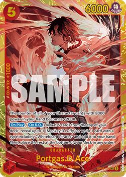 Portgas.D.Ace (OP16-118) (V.1) - The Time of Battle (Secret Rare) [OP16-118] - Cards Beyond