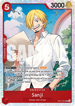 Sanji (ST31-001) - Starter Deck: Red Monkey.D.Luffy (Super Rare) [ST31-ST31-001] - Cards Beyond