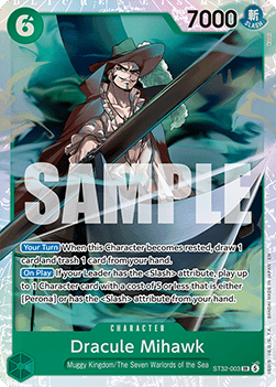 Dracule Mihawk (ST32-003) - Starter Deck: Green Roronoa Zoro (Super Rare) [ST32-ST32-003] - Cards Beyond