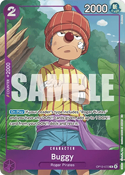 Buggy (OP13-072) (V.1) - Premium Bandai Products (Rare) [PB-XX-OP13-072] - Cards Beyond