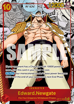 Edward.Newgate (OP17-005) (V.3) - The World’s Strongest Warriors (Manga Rare) [OP17-005] - Cards Beyond