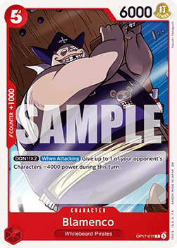 Blamenco (OP17-011) - The World’s Strongest Warriors (Common) [OP17-011] - Cards Beyond
