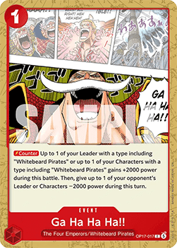 Ga Ha Ha Ha!! (OP17-017) - The World’s Strongest Warriors (Common) [OP17-017] - Cards Beyond