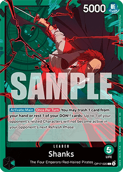 Shanks (OP17-020) (V.1) - The World’s Strongest Warriors (Leader) [OP17-020] - Cards Beyond