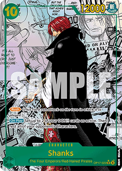 Shanks (OP17-022) (V.3) - The World’s Strongest Warriors (Manga Rare) [OP17-022] - Cards Beyond