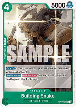 Building Snake (OP17-025) (V.1) - The World’s Strongest Warriors (Uncommon) [OP17-025] - Cards Beyond