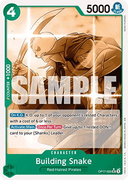 Building Snake (OP17-025) (V.2) - The World’s Strongest Warriors (Alternate Art) [OP17-025] - Cards Beyond